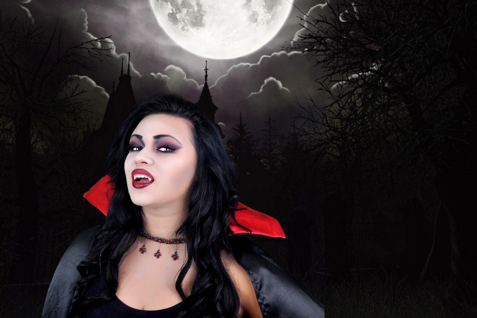 Sexy vampire face paint
